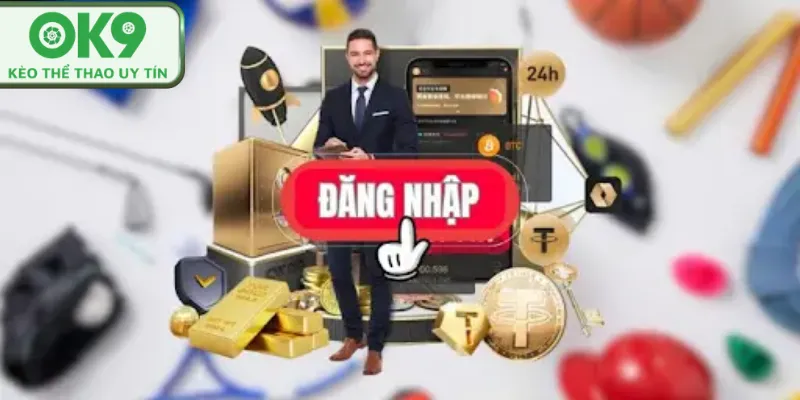 Người chơi nhập thông tin đăng nhập tài khoản.