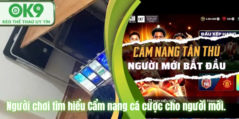 Người chơi tìm hiểu Cẩm nang cá cược cho người mới.